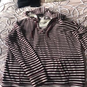 Hooded lightweight sweatshirt